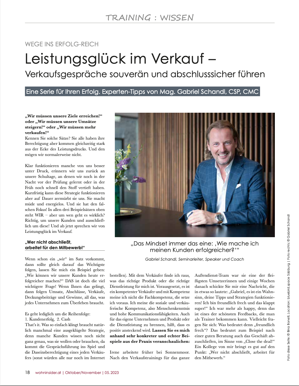 Gabriel Schandl in der Presse, Presseartikel Gabriel Schandl. Gabriel Schandl Medien, Gabriel Schandl in der Medien